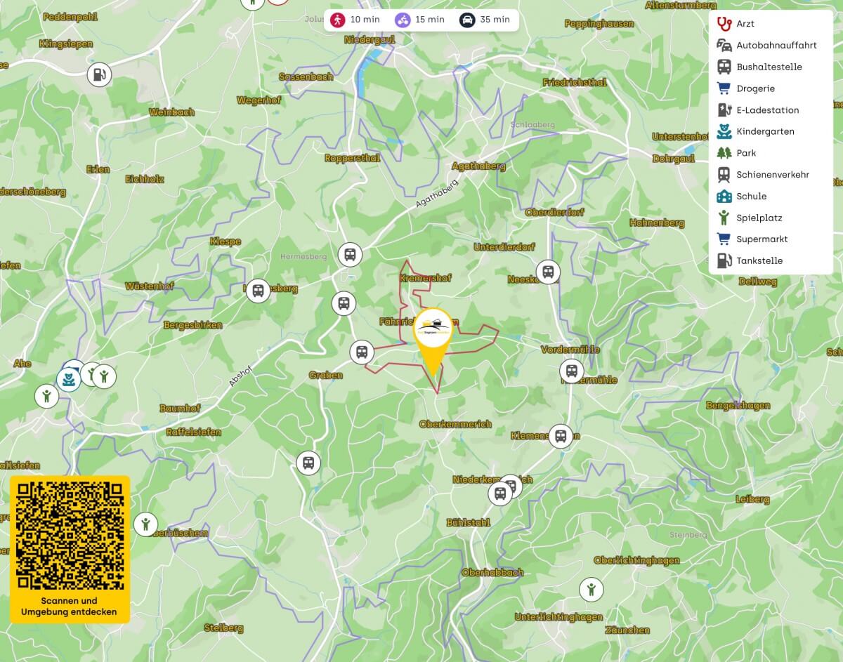 Landhaus – Wipperfürth – Umgebung – Lage Landhaus - Wipperfürth - Umgebung - Lage