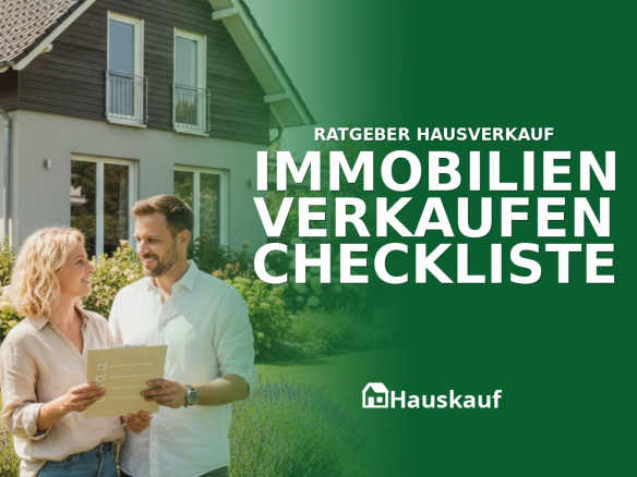 Moderne Immobilie mit Checkliste für den Hausverkauf