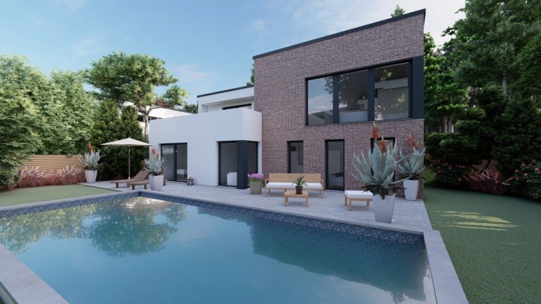 Architektenvilla in Bensberg: Ihr projektiertes Zuhause am Waldrand